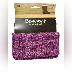 New Bearpaw Women's Knit Cuff Boot Toppers one size pink‎